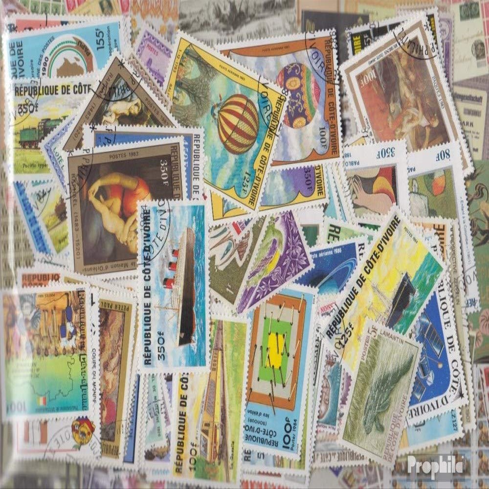 The Ivory Coast 300 Various Stamps (Stamps for Collectors)
