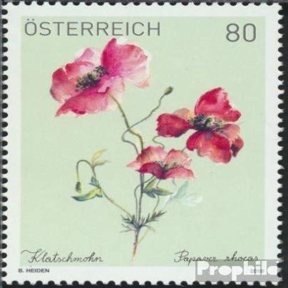 Austria 3451 (Complete.Issue.) unmounted Mint/Never hinged ** MNH 2019 Poppy (Stamps for Collectors) Plants/Mushrooms