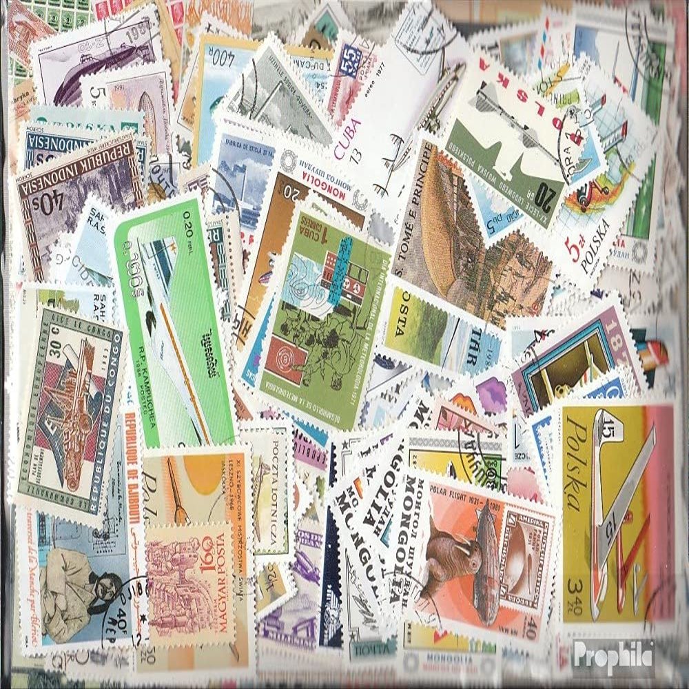 Prophila Collection Motives 1.000 Various Aircraft Stamps (Stamps for Collectors) Airplanes/Balloons/Zeppelins/Aviation