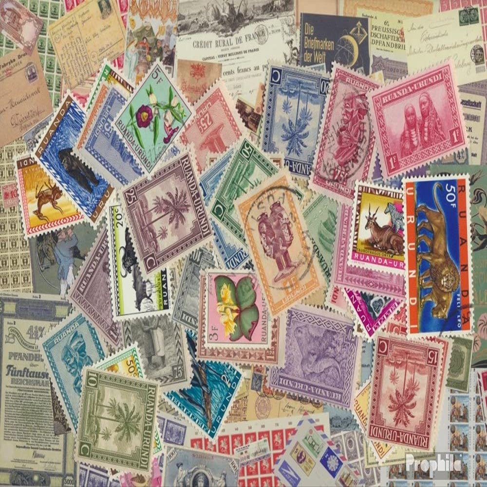 Rwanda - urundi 150 Various Stamps (Stamps for Collectors)