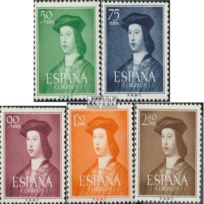Spain 1003-1007 (Complete.Issue.) unmounted Mint/Never hinged ** MNH 1951 King Ferdinand (Stamps for Collectors)