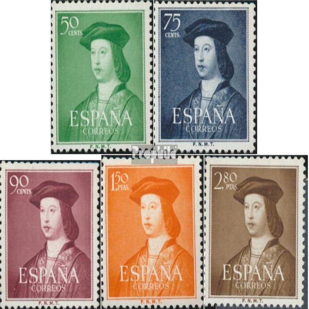 Spain 1003-1007 (Complete.Issue.) unmounted Mint/Never hinged ** MNH 1951 King Ferdinand (Stamps for Collectors)