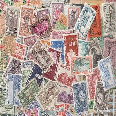 Martinique 100 Various Stamps (Stamps for Collectors)