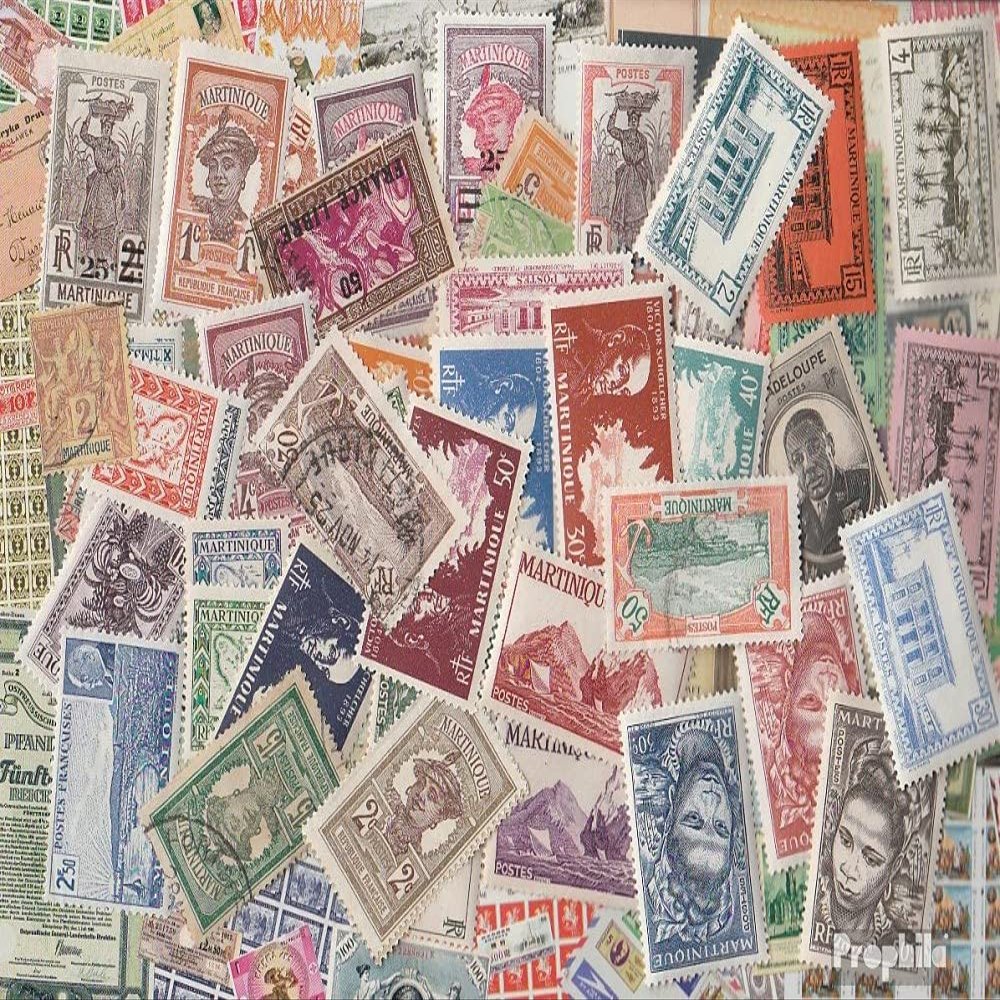 Martinique 100 Various Stamps (Stamps for Collectors)