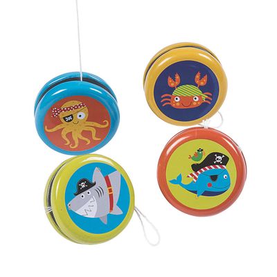 Pirate Animals YO YO'S - Toys - 12 Pieces