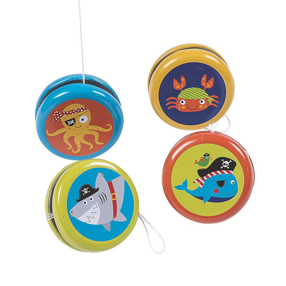 Pirate Animals YO YO'S - Toys - 12 Pieces