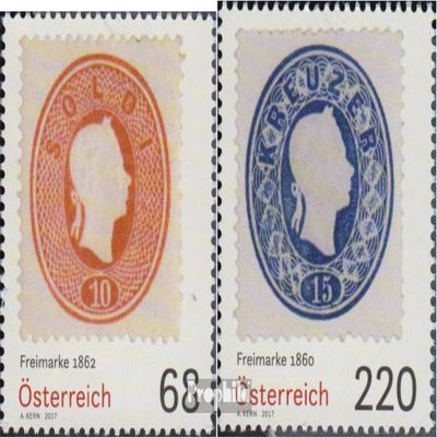 Austria 3336-3337 (Complete.Issue.) 2017 Philately (Stamps for Collectors) Stamp on Stamp