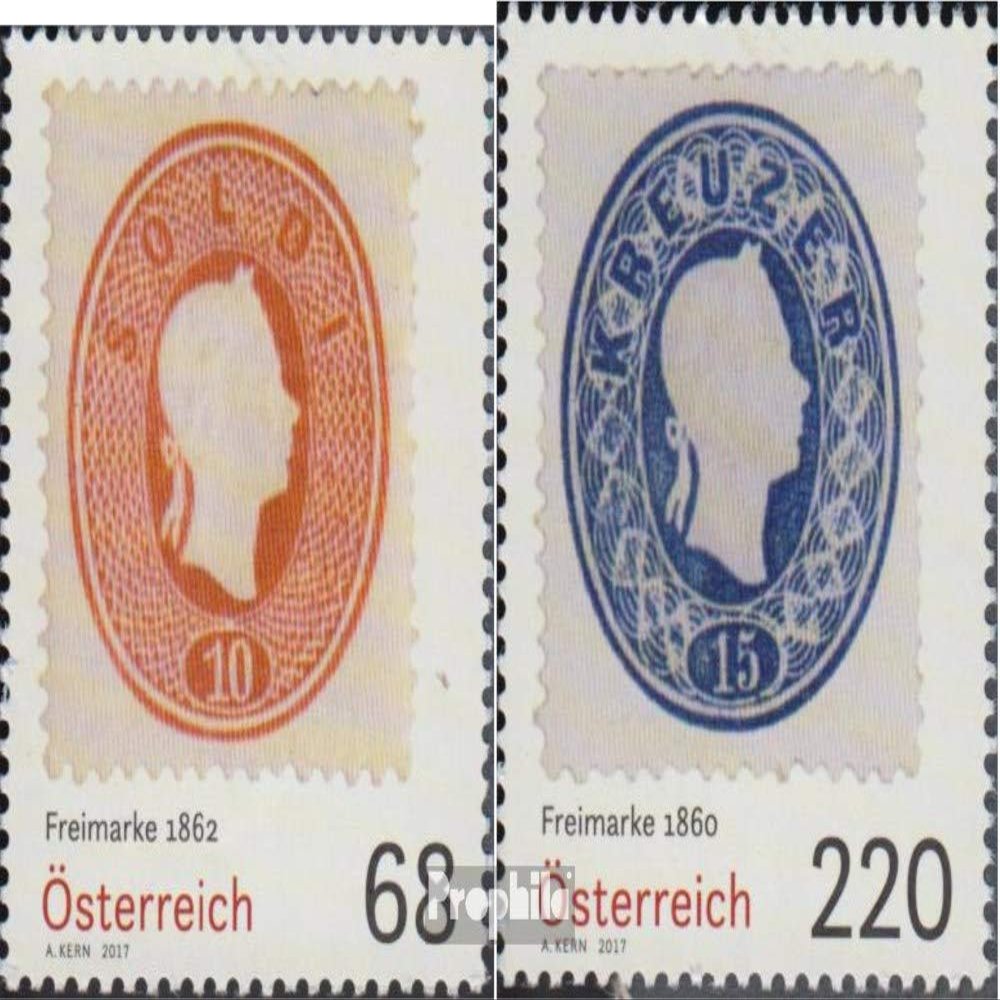 Austria 3336-3337 (Complete.Issue.) 2017 Philately (Stamps for Collectors) Stamp on Stamp