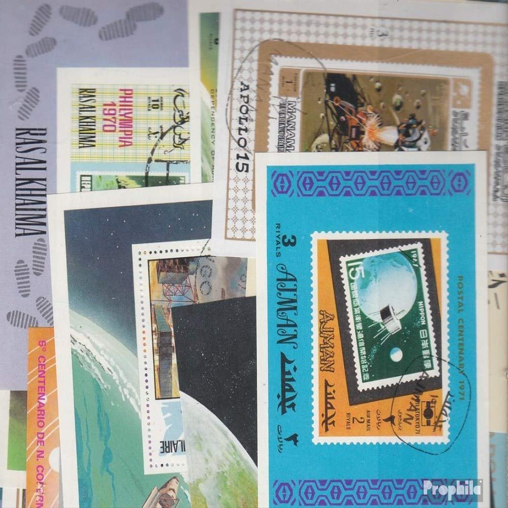 Motives 100 Various Space minisheets and Sheetlet (Stamps for Collectors) Space