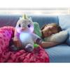 Happy Nappers: Lullabrites Unicorn - Musical Light Up Bedtime Plush - White & Green - Plays 3 Lullabies, Soft Animal, Day & Night Soothing Toy, Kids view 3