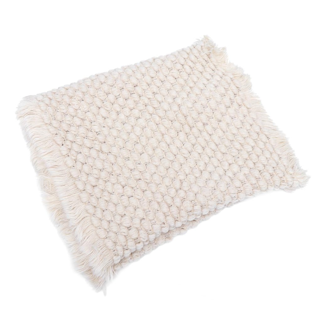 Amosfun Newborn Photo Blanket Knitted Cotton Blanket Photography Props for Baby Infant (Beige)