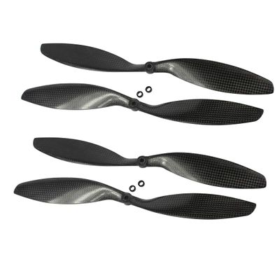 QWinOut 3k Carbon Fiber Propeller Cw CCW 8045 8047 9047 1045 1047 1147 1238 1245 1447 1555 CF Props for RC Quadcopter Hexacopter Multi Rotor UFO (2 Pairs,1147)