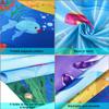 Blulu Ocean Animal Toss Games Banner with 4 Bean Bags Toss Game Indoor Outdoor Dolphin Whale Octopus Blue Birthday Party Decorations for Ocean Animal Theme Party Supplies Photo Background Backdrop view 4