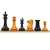 1849-50 Leuchars Cook Staunton Chess Pieces Only Set - Natural Ebony Wood - 4.5" view 1