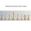 1849-50 Leuchars Cook Staunton Chess Pieces Only Set - Natural Ebony Wood - 4.5" view 4