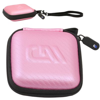 CASEMATIX Pink Travel Case Compatible with Tamagotchi On Interactive Virtual Pet Game, Includes Travel Case with Wrist Strap Only