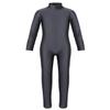 Agoky Little Girls Boys Long Sleeve Full Body Unitard Bodysuit Tight Kids Gymnastics Leotard Dance Costumes Dark Gray 5-6 view 3