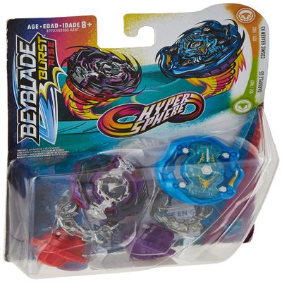 Beyblade Burst Rise Hypersphere Dual Pack Cosmic Kraken K5 and Gargoyle G5-2 Right-Spin Battling Top Toys, Ages 8 and Up
