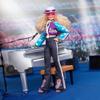 Barbie Elton John Collector Doll (12-inch, Curly Blonde Hair) in Bomber Jacket and Flared Denim, with Doll Stand and Certificate of Authenticity view 2