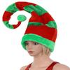 CHICTRY Funny Christmas Hat Plush Long Bendable Striped Clown Hat for Xmas Holiday Theme Party Favors Photos Props Green&Red One Size view 4