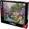 Anatolian Puzzle -Spring Cottage in Full Bloom 1500 Piece Jigsaw Puzzle # 4556 view 2