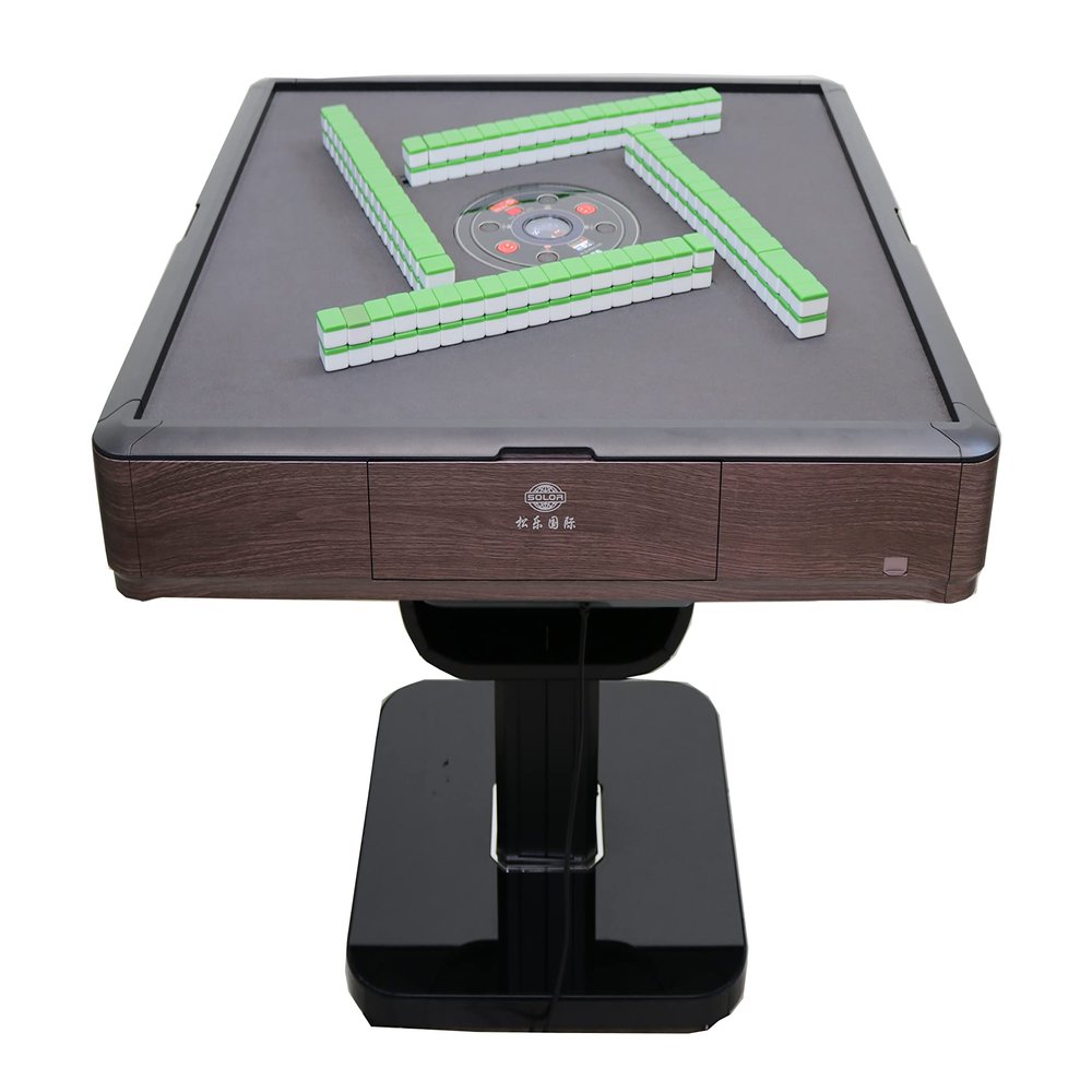     36mm   Taiwanese Mahjong Tiles Ultra Thin Folding Automatic Mahjong Table with Wheels Drawers Foldable Style 2 Sets of Mahjong Tiles
