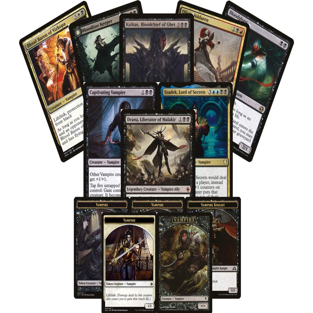 25 Magic Card Vampire Lot - 3 Rares/Mythics, 25+ Commons/Uncommons, and Foils!