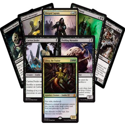 25 Magic Card Zombie Lot - 3 Rares/Mythics, 25+ Commons/Uncommons, and Foils!