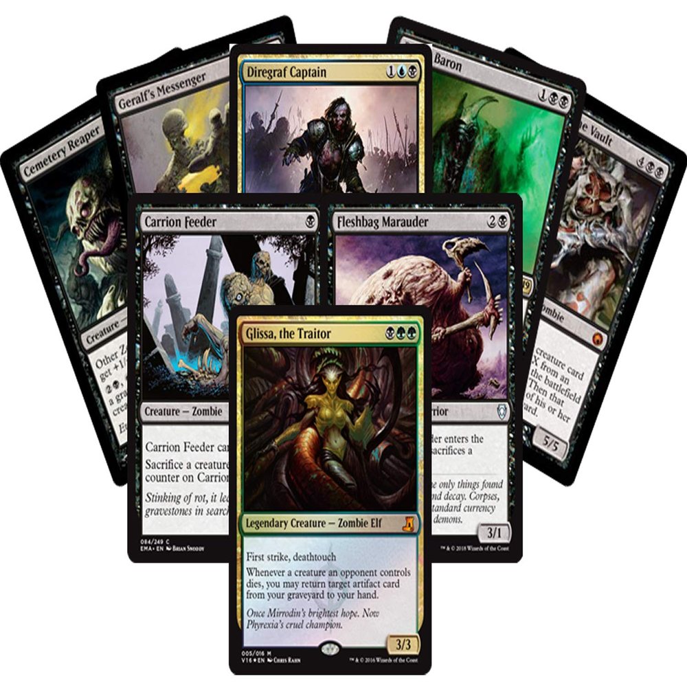 25 Magic Card Zombie Lot - 3 Rares/Mythics, 25+ Commons/Uncommons, and Foils!