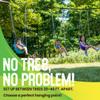 Swurfer Skyline Tree Swing Hanging Kit  Heavy Duty, Weather Resistant, Swing Line to Hang Multiple Swings, Span Up to 40 Feet, Includes 4 Adjustable Locking Anchors & Carabiners, Easy Installation view 3