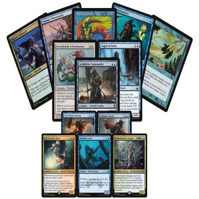 25 Magic Card Merfolk Lot - 3 Rares/Mythics, 25+ Commons/Uncommons, and Foils!