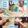 Beach Sand Remover, 2 in 1 Sand Off Brush, Beach Vacation, Surfing Accessories, Ocean & Lakeside Sports Recreation - Eco Friendly view 2