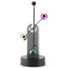 10x27CM Perpetual Motion Swing Art, Electronic Wiggle Device Balancing Balls Physics Science Desk Decor for Office Home Relaxation view 4