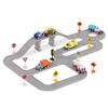 Driven by Battat  57-Pieces Safe & Clean City Crew Pocket Playset with Work Vehicles, Tracks & Road Signs  Durable Toys for Imaginative Play  Multicoloured  for 3+ Years view 1