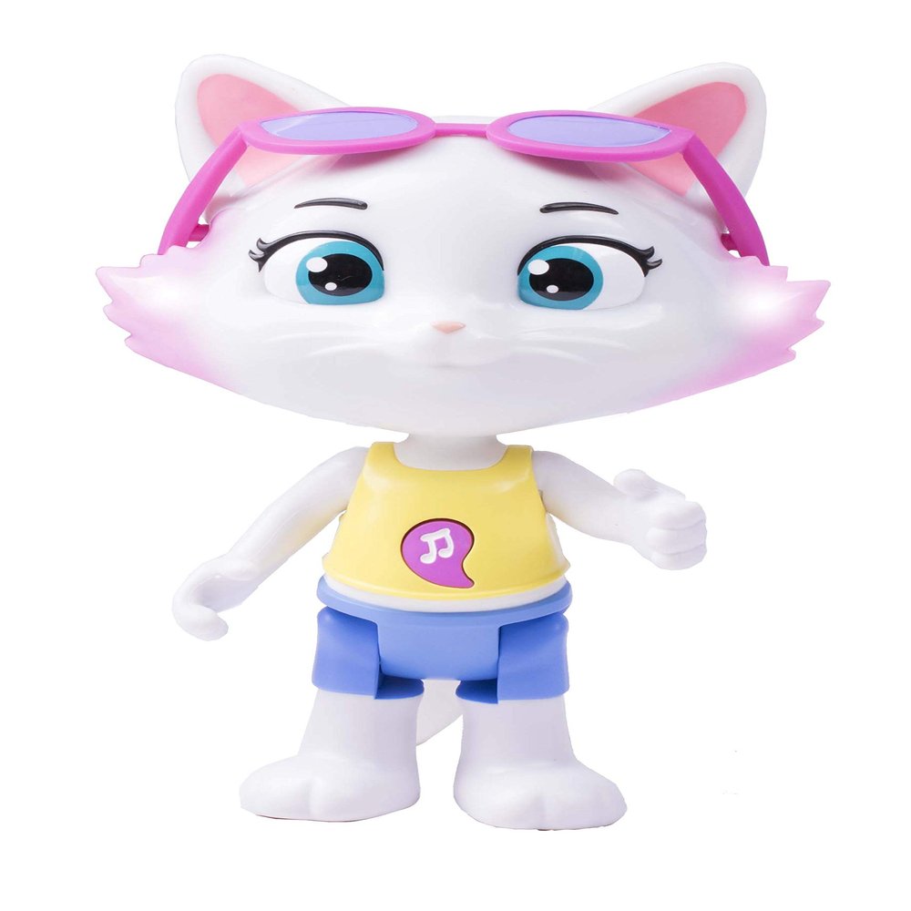 44 Cats 7600180133  Milady with Function, Pilou Articulated Figure 15 cm with Music, 2 Songs and Light Effects in Your Eyes (Smoby 180134)