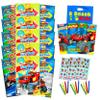 Set of 15 Kids Play Packs Fun Party Favors Coloring Book, Crayons, Stickers, Loot Bags, More (Blaze and the Monster Machines) view 1