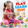 Hurtle Magnetic Building Blocks for Kids - Preschool Learning Toys Shapes Block Educational Magnet Tiles Kids Toy Set w/car Accessories - Safe Magnetic Blocks for 3 Year Old & Up view 4