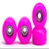 Teak Tuning CNC Polyurethane Fingerboard Bearing Wheels, Pink - Set of 4 Wheels - Durable Material with a Hard Durometer view 1