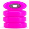 Teak Tuning CNC Polyurethane Fingerboard Bearing Wheels, Pink - Set of 4 Wheels - Durable Material with a Hard Durometer view 2