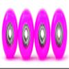 Teak Tuning CNC Polyurethane Fingerboard Bearing Wheels, Pink - Set of 4 Wheels - Durable Material with a Hard Durometer view 3