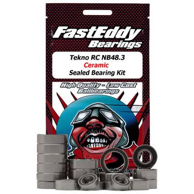 FastEddy Bearings Compatible with Tekno RC NB48.3 Ceramic Sealed Bearing Kit