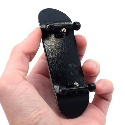 Teak Tuning 32mm Pro Fingerboard Complete - Fully Assembled with Pro Level Components - Pro Shaped Wooden Deck (32x97mm), UltraSpin Bearing Wheels, Prodigy Gen2 Trucks - All Blacks