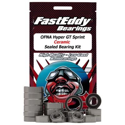 FastEddy Bearings Compatible with OFNA Hyper GT Sprint Ceramic Sealed Bearing Kit