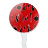 Makeup Lipstick Mascara Eyeliner Pattern Cupcake Picks Toppers Decoration view 2