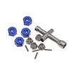4Pcs Aluminum 12mm hex hubs Wheel adapters 7mm Thickness & M4 Flanged Lock Nuts for Traxxas 1/10 Stampede Slash 4x4 RC Car etc view 4