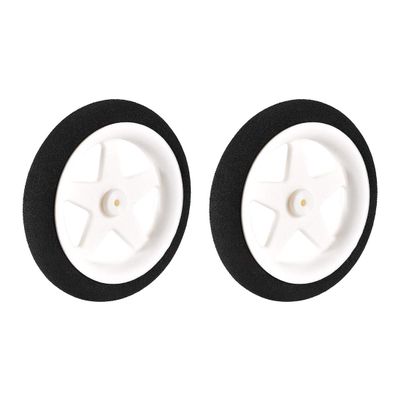 UXCell RC Model Plane Aircraft Wheel - Micro Sport Wheel 0.07 Inch X 2.16 Inch - 2PCS
