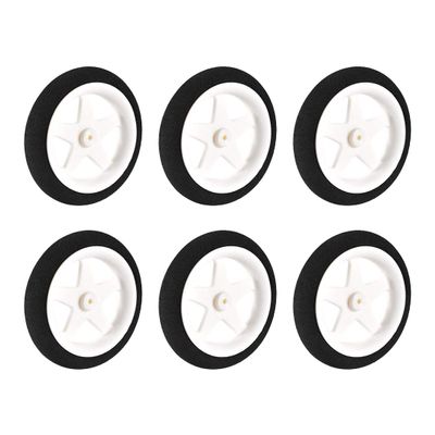 UXCell RC Model Plane Aircraft Wheel - Micro Sport Wheel 0.07 Inch X 3 Inch - 6PCS