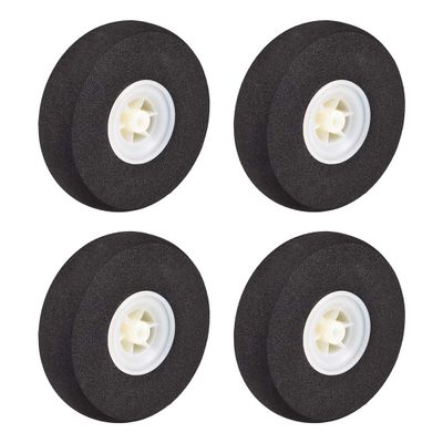 uxcell RC Model Plane Aircraft Wheel Micro Sport Wheel 0.17 Inch x 2.95 Inch - Wheel 4PCS