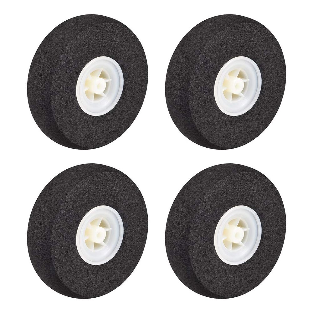 uxcell RC Model Plane Aircraft Wheel Micro Sport Wheel 0.17 Inch x 2.95 Inch - Wheel 4PCS