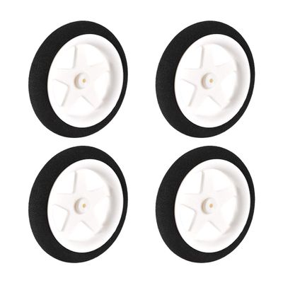 UXcell RC Model Plane Aircraft Wheel - Micro Sport Wheel 0.07 x 2.16 Inch - 4PCS